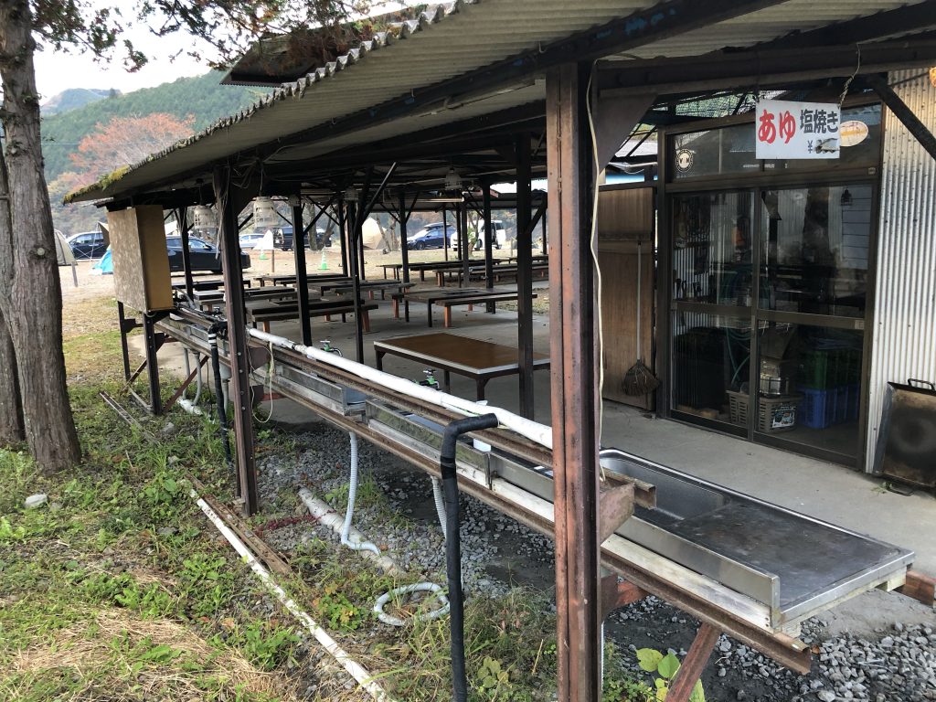 キャンプ村やなせの炊事場